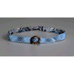 VERA BRADLEY BELT 44.5” LENGTH FABRIC WINDSOR AJUSTABLE REVERSABLE NAVY 2006 EUC